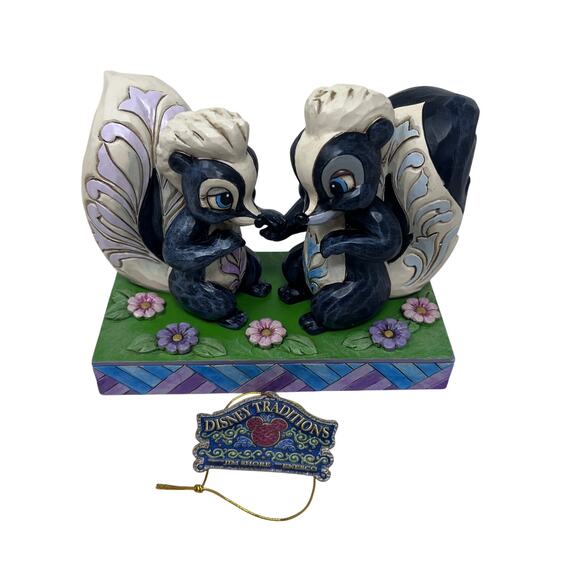 Disney Traditions Jim Shore Love is in the Air Bambi Skunk Figure with tag - Picture 1 of 7
